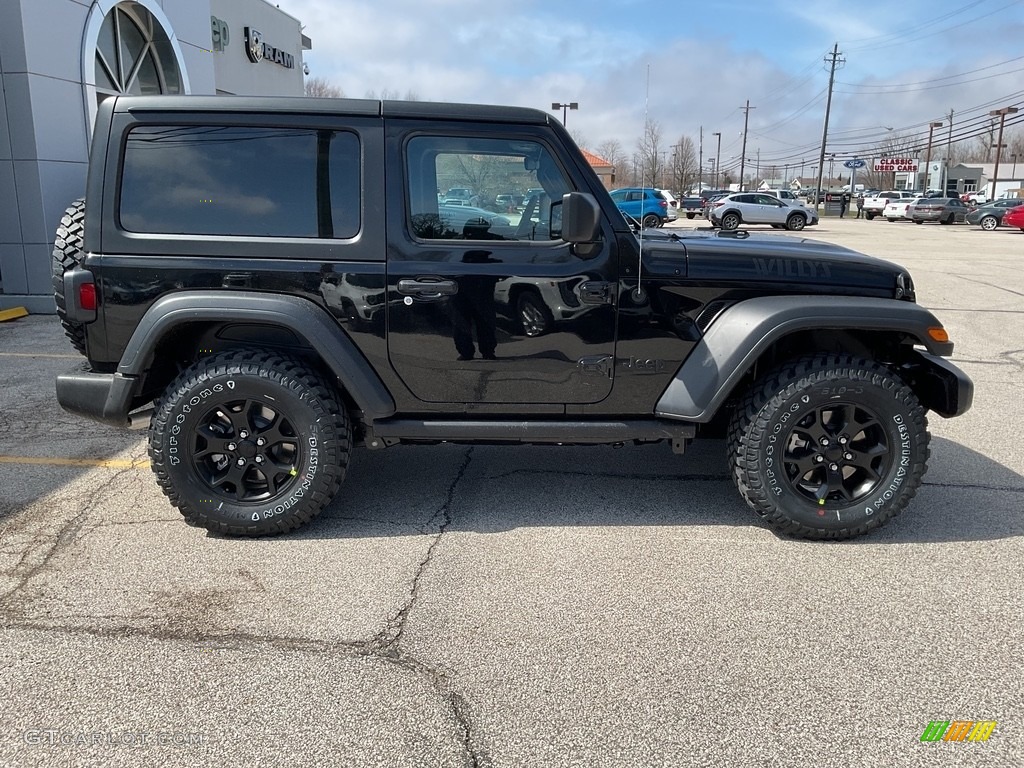 2023 Wrangler Willys 4x4 - Black / Black photo #8