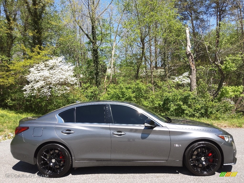 2019 Q50 3.0t AWD - Graphite Shadow / Gallery White photo #5