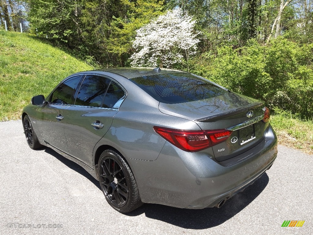 2019 Q50 3.0t AWD - Graphite Shadow / Gallery White photo #8