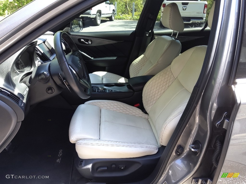 2019 Q50 3.0t AWD - Graphite Shadow / Gallery White photo #10