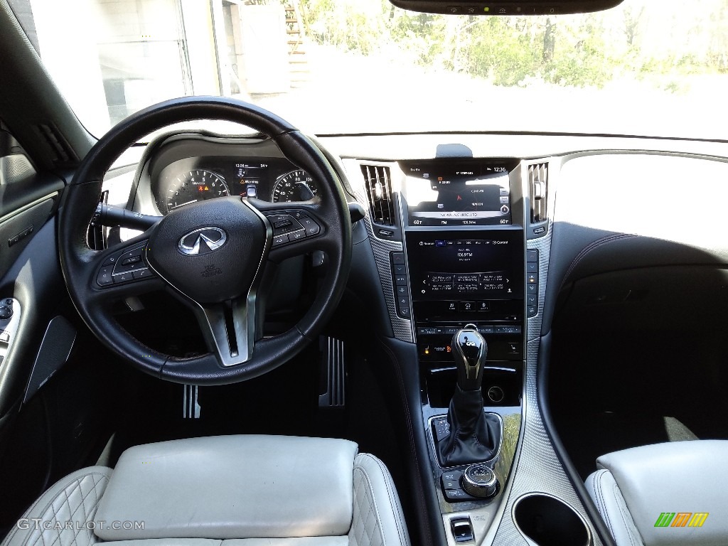 2019 Q50 3.0t AWD - Graphite Shadow / Gallery White photo #16