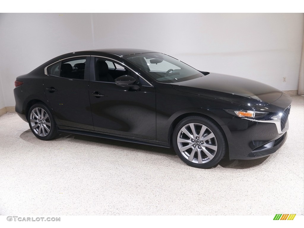 2021 Mazda3 Select Sedan - Jet Black Mica / Black photo #1