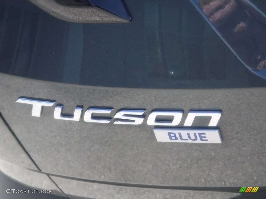 2022 Tucson Blue Hybrid AWD - Amazon Gray / Black photo #9