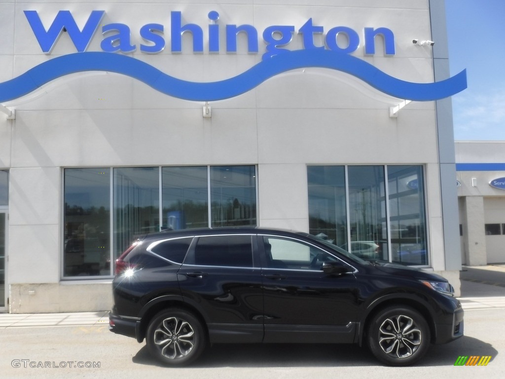 2020 CR-V EX-L AWD - Crystal Black Pearl / Black photo #2