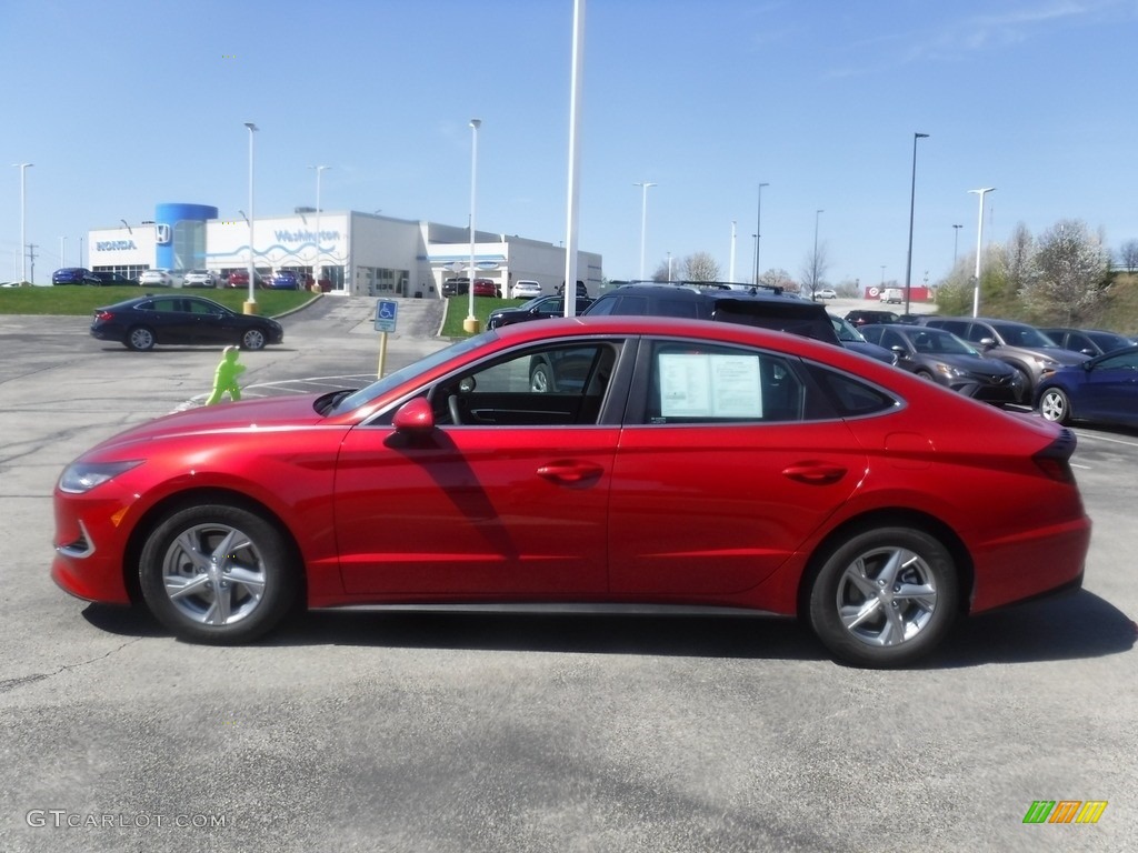 2021 Sonata SE - Calypso Red / Dark Gray photo #6