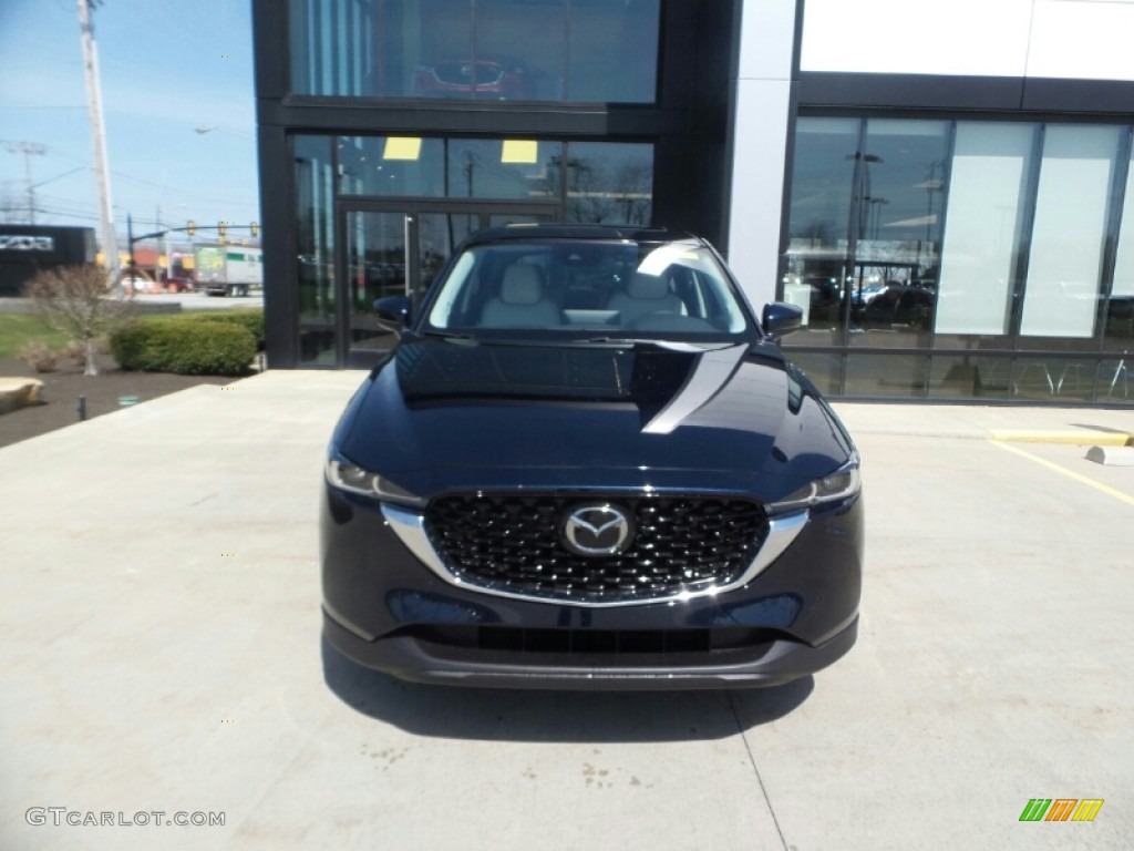 2023 CX-5 S Preferred AWD - Deep Crystal Blue Mica / Parchment photo #2