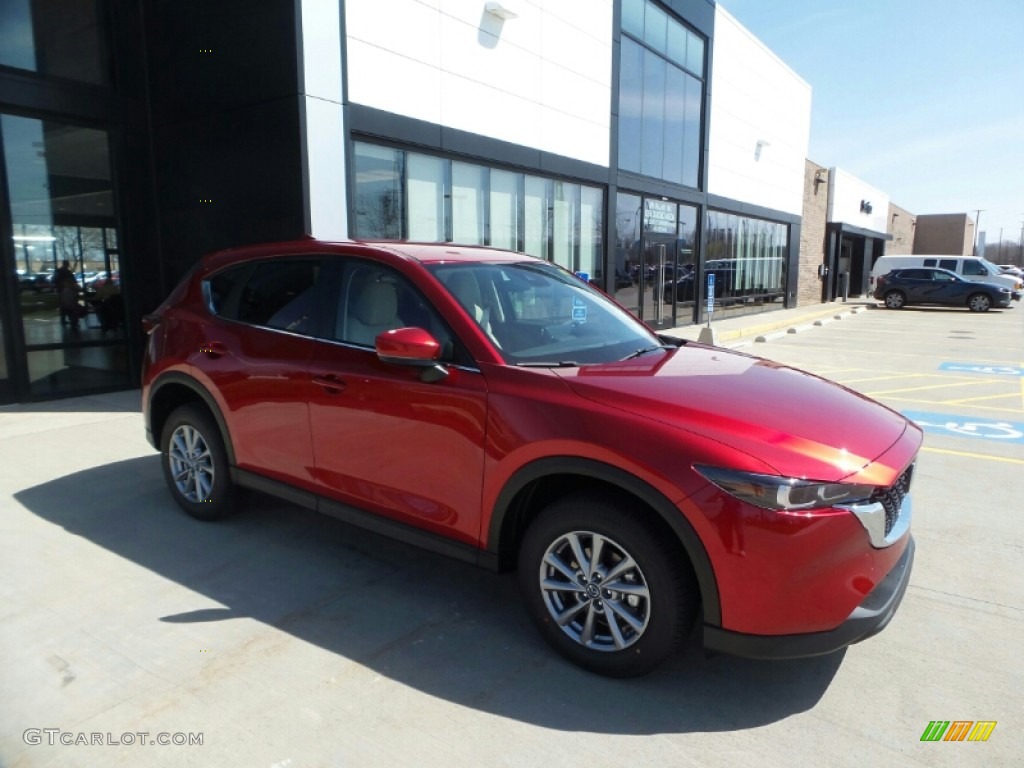 2023 CX-5 S Select AWD - Soul Red Crystal Metallic / Silk Beige photo #1