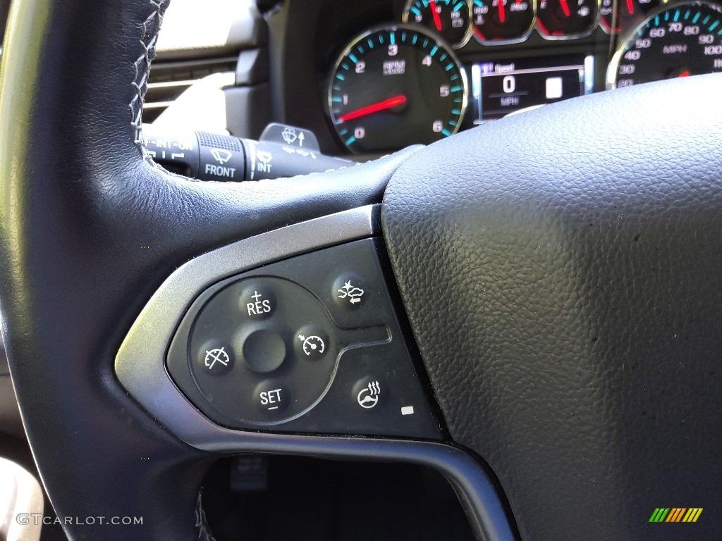 2020 Chevrolet Suburban LT 4WD Jet Black Steering Wheel Photo #145917115