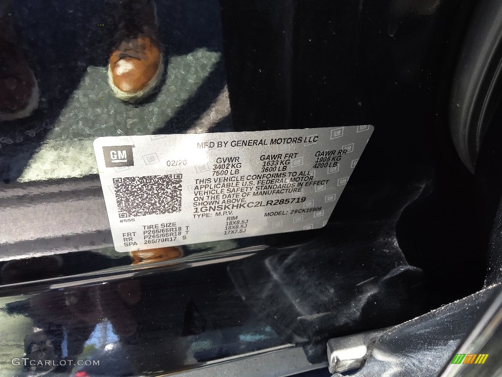 2020 Suburban LT 4WD - Black / Jet Black photo #35