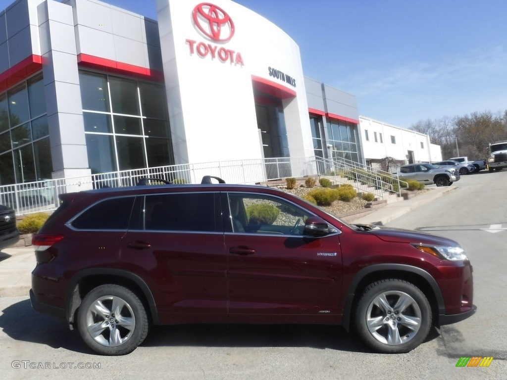 2019 Highlander Hybrid Limited AWD - Ooh La La Rouge Mica / Almond photo #2