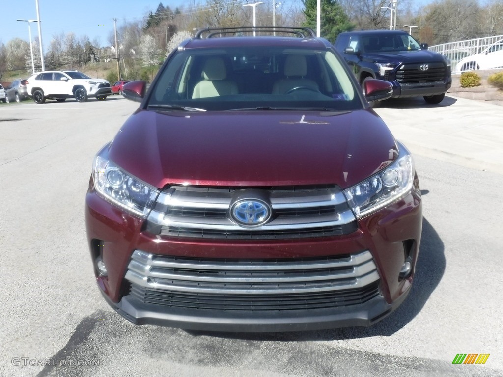 2019 Highlander Hybrid Limited AWD - Ooh La La Rouge Mica / Almond photo #12