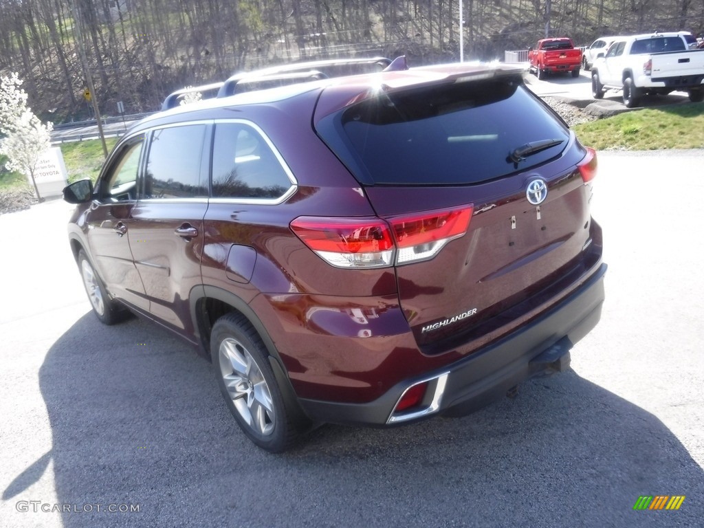 2019 Highlander Hybrid Limited AWD - Ooh La La Rouge Mica / Almond photo #15