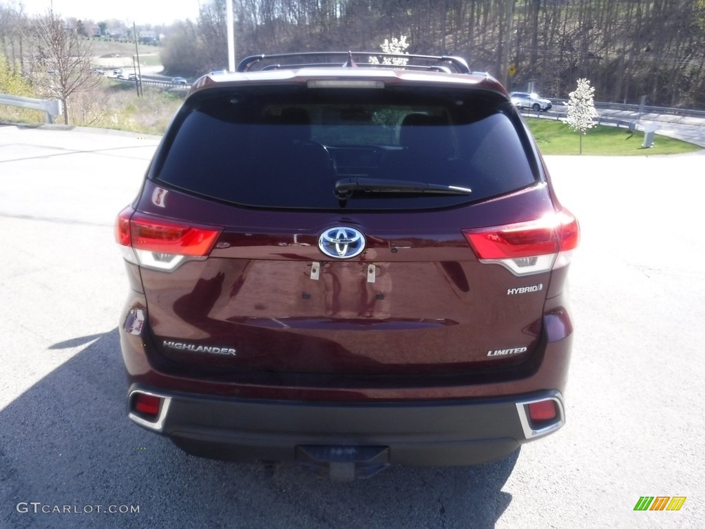 2019 Highlander Hybrid Limited AWD - Ooh La La Rouge Mica / Almond photo #16