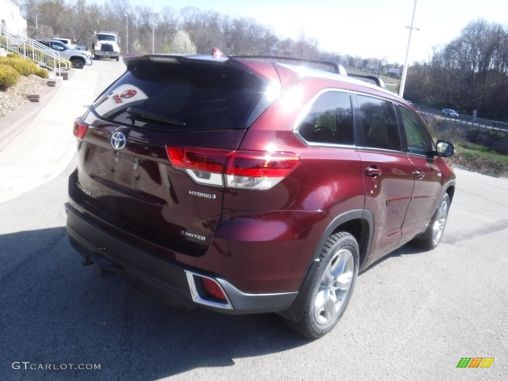 2019 Highlander Hybrid Limited AWD - Ooh La La Rouge Mica / Almond photo #17