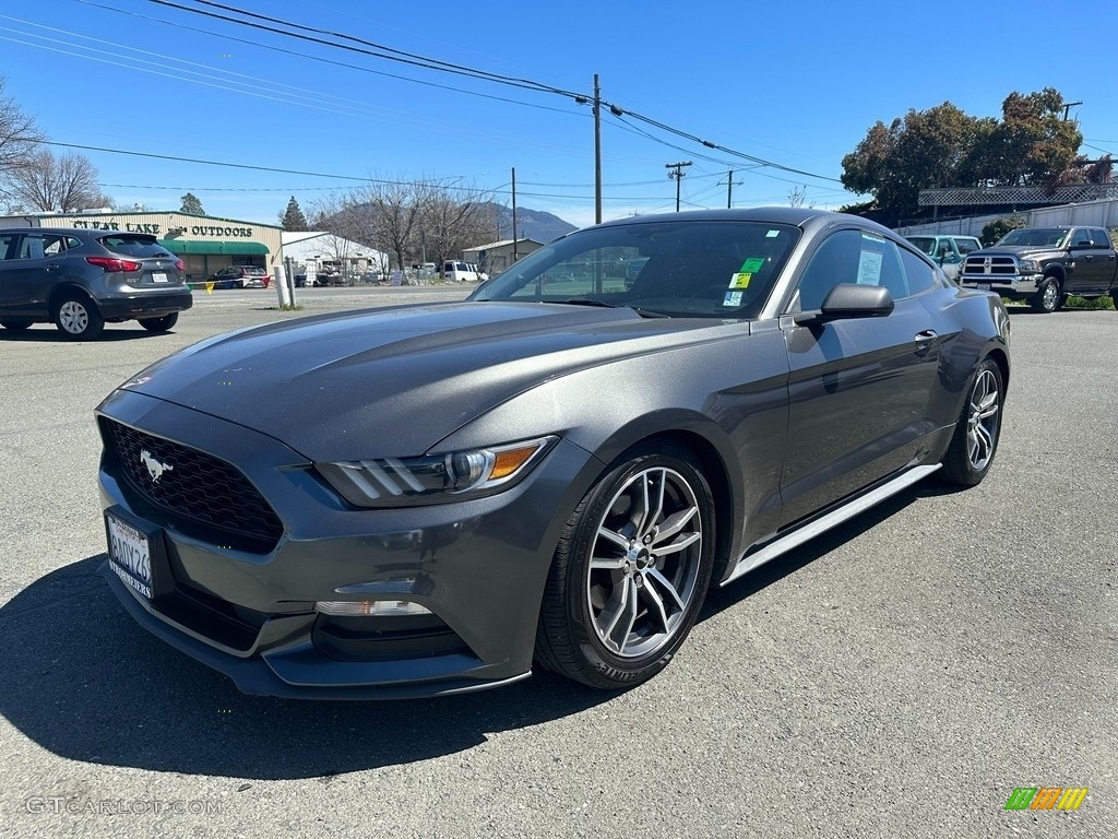 2017 Mustang V6 Coupe - Magnetic / Ebony photo #3