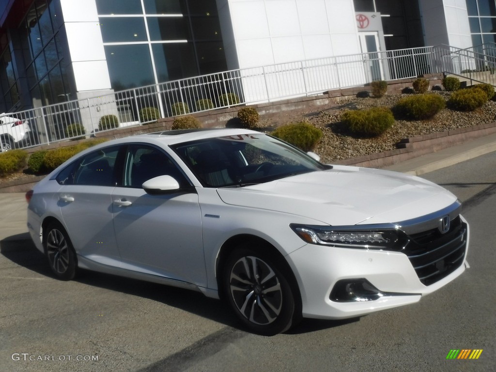 2022 Accord EX-L Hybrid - Platinum White Pearl / Black photo #1