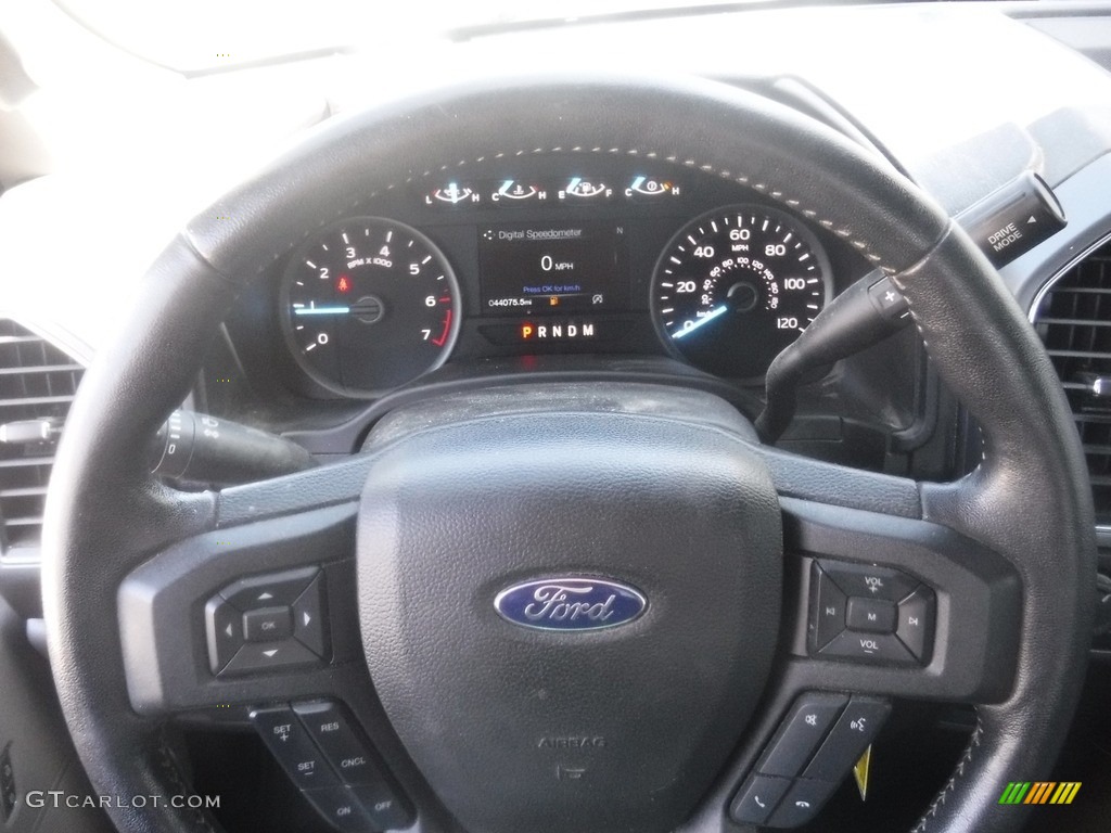 2018 Ford F150 XLT Regular Cab 4x4 Earth Gray Steering Wheel Photo #145919680