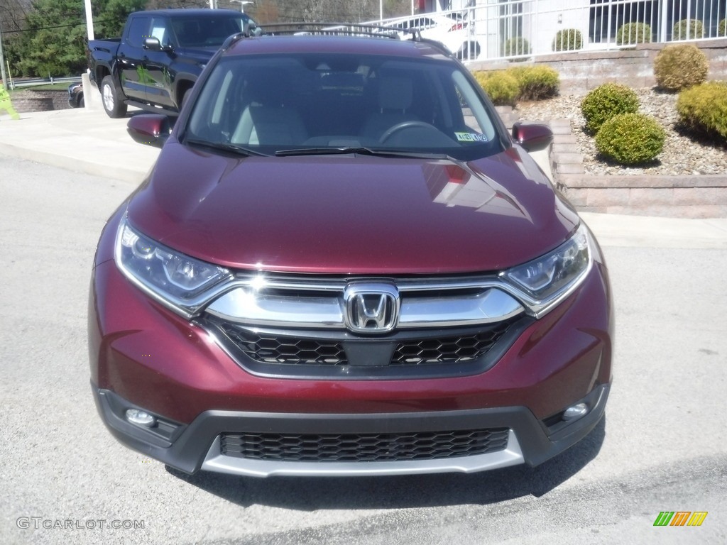 2018 CR-V EX AWD - Basque Red Pearl II / Gray photo #10