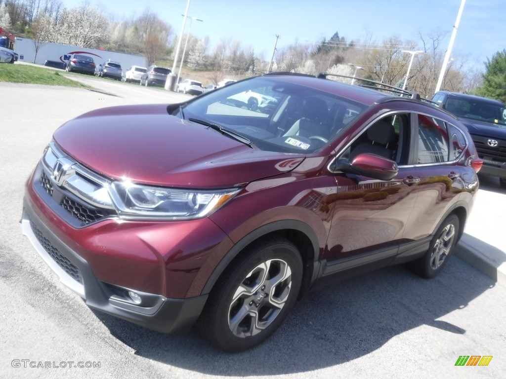 2018 CR-V EX AWD - Basque Red Pearl II / Gray photo #11