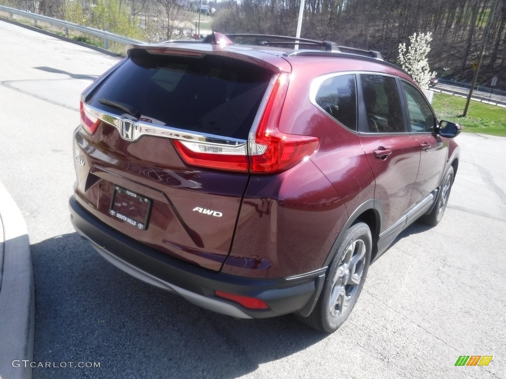 2018 CR-V EX AWD - Basque Red Pearl II / Gray photo #14