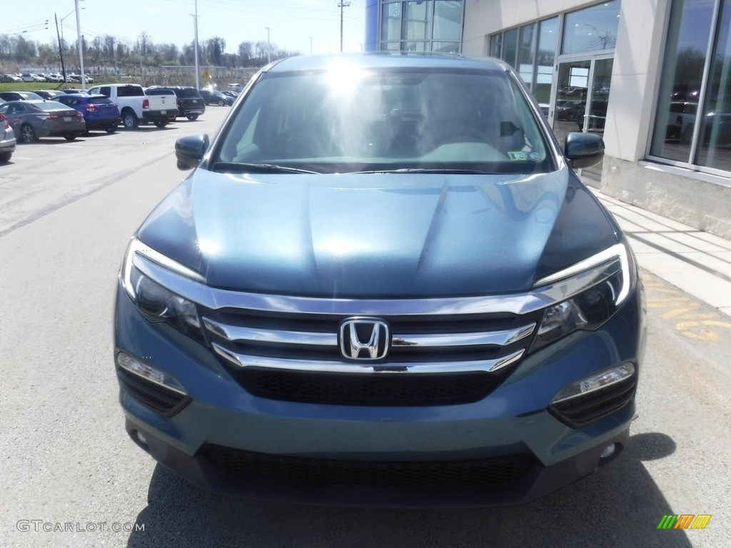 2017 Pilot EX-L AWD - Steel Sapphire Metallic / Gray photo #4