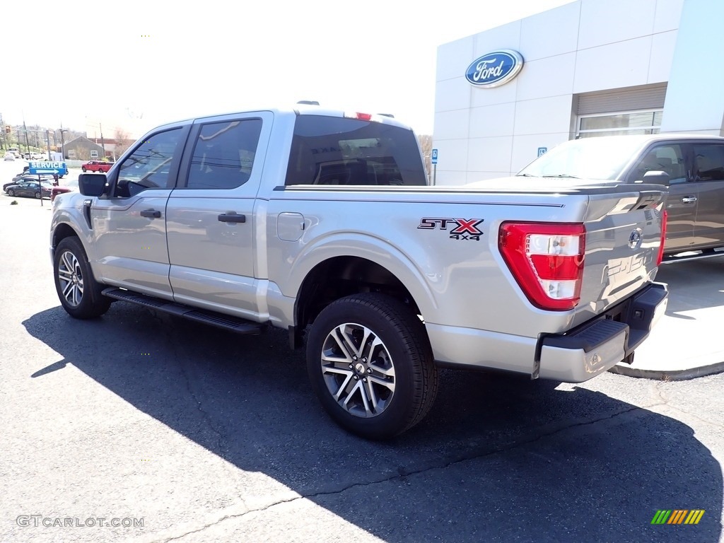 2022 F150 STX SuperCrew 4x4 - Iconic Silver Metallic / Black photo #3