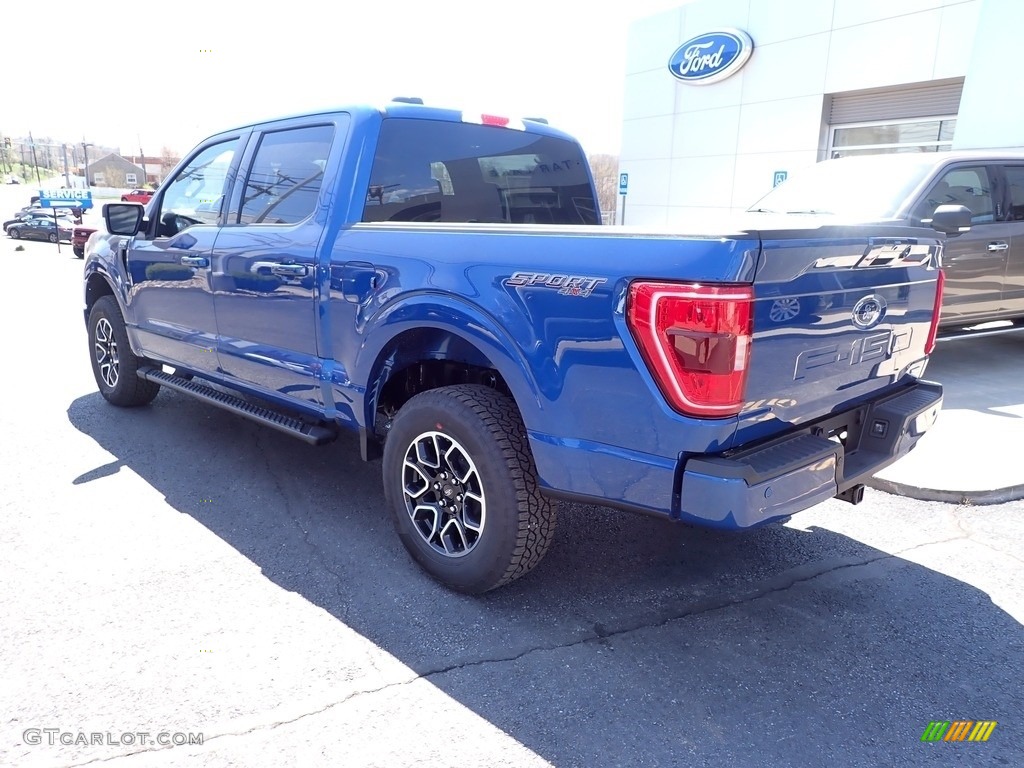 2023 F150 XLT SuperCrew 4x4 - Atlas Blue Metallic / Black photo #3