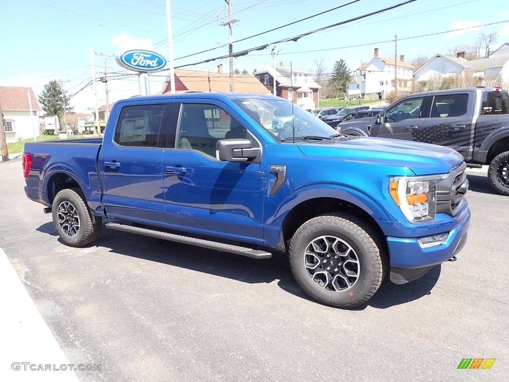 2023 F150 XLT SuperCrew 4x4 - Atlas Blue Metallic / Black photo #6