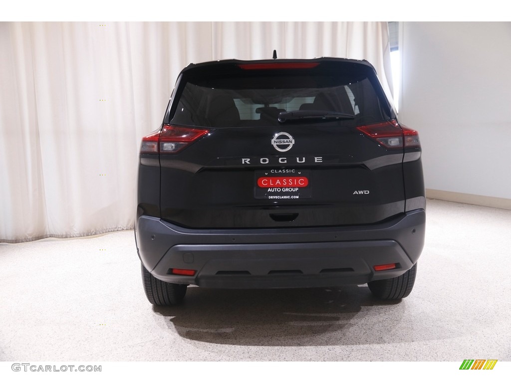 2021 Rogue S AWD - Super Black / Charcoal photo #19