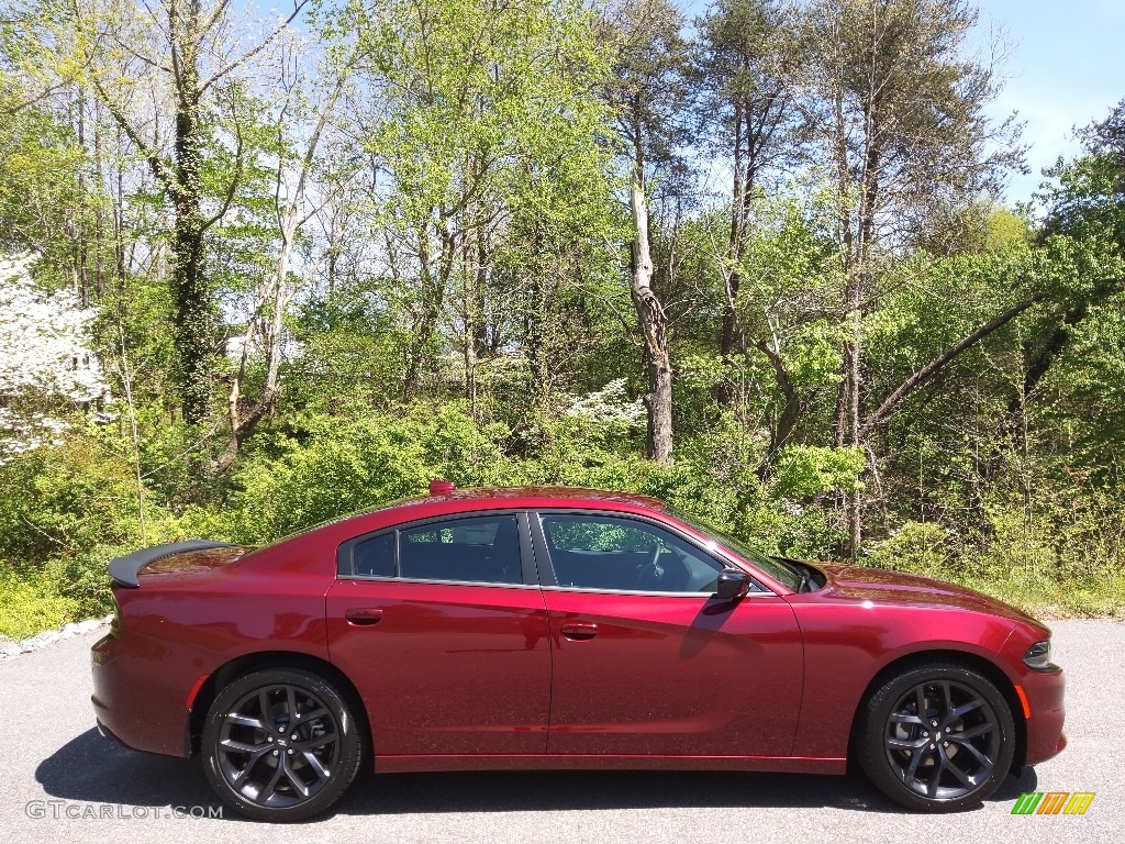 2023 Charger SXT Blacktop - Octane Red Pearl / Black photo #5
