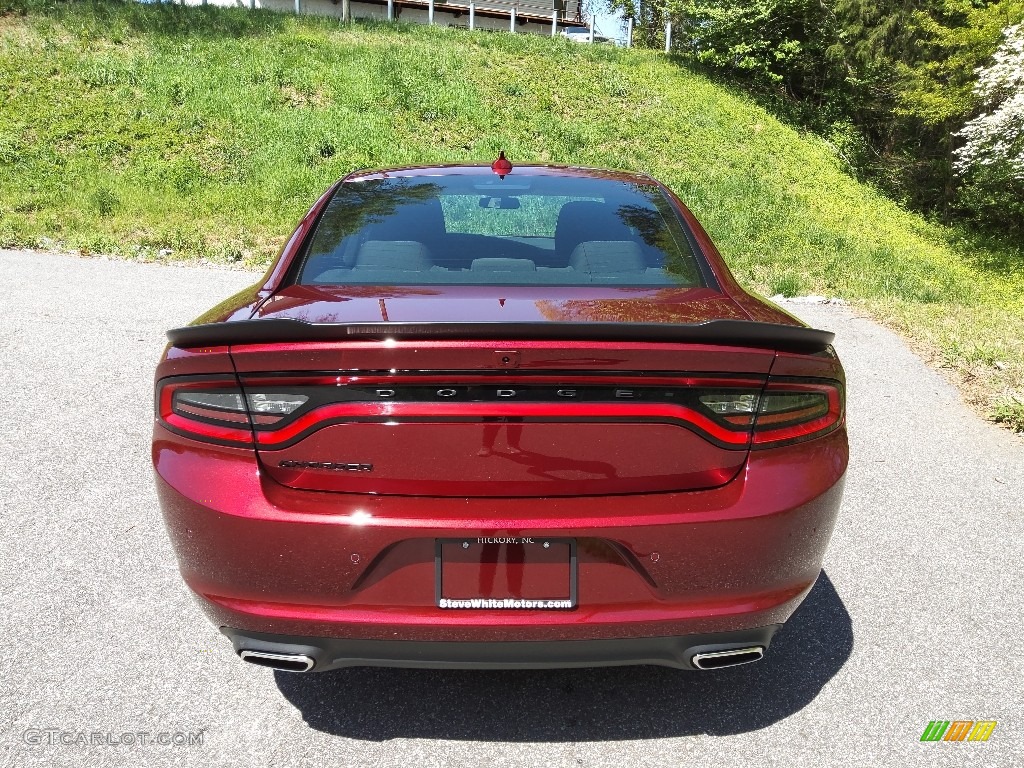2023 Charger SXT Blacktop - Octane Red Pearl / Black photo #7