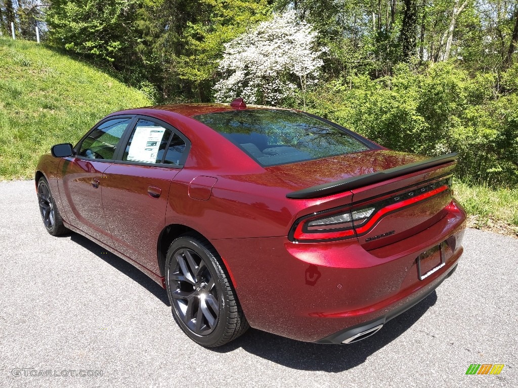 2023 Charger SXT Blacktop - Octane Red Pearl / Black photo #8