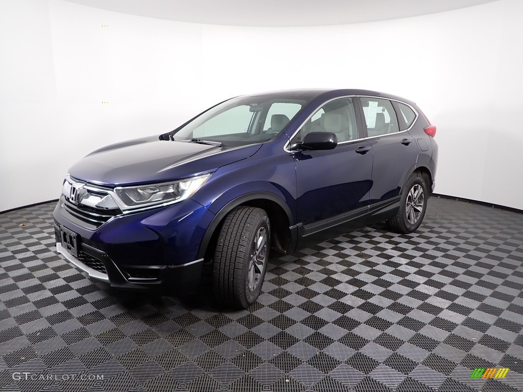 2017 CR-V LX AWD - Obsidian Blue Pearl / Gray photo #5