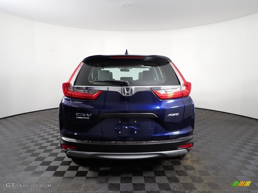 2017 CR-V LX AWD - Obsidian Blue Pearl / Gray photo #7