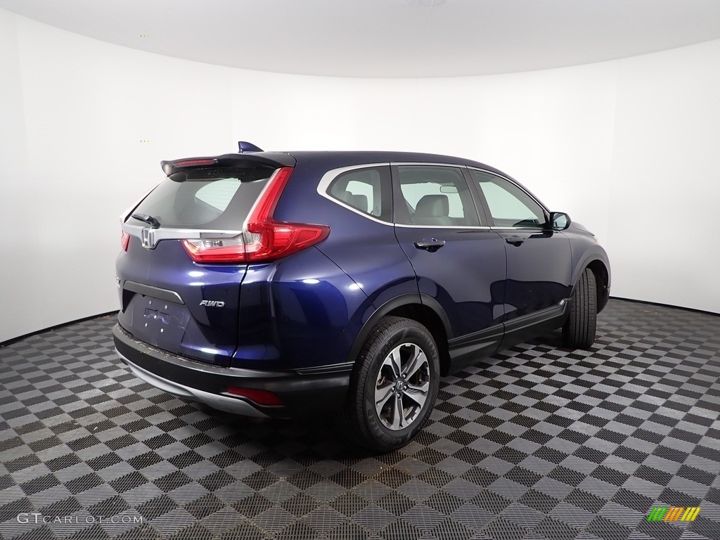 2017 CR-V LX AWD - Obsidian Blue Pearl / Gray photo #10