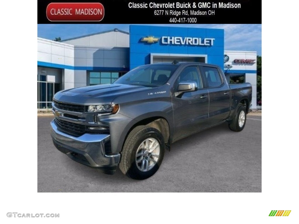 2021 Silverado 1500 LT Crew Cab 4x4 - Satin Steel Metallic / Jet Black photo #2