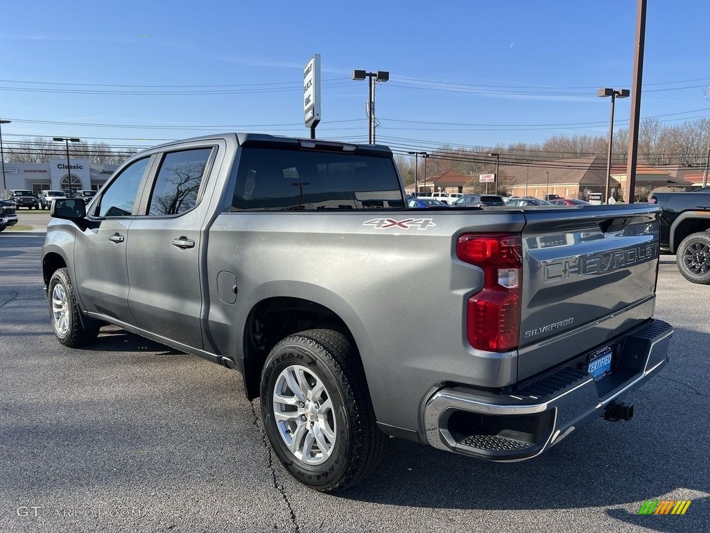 2021 Silverado 1500 LT Crew Cab 4x4 - Satin Steel Metallic / Jet Black photo #3