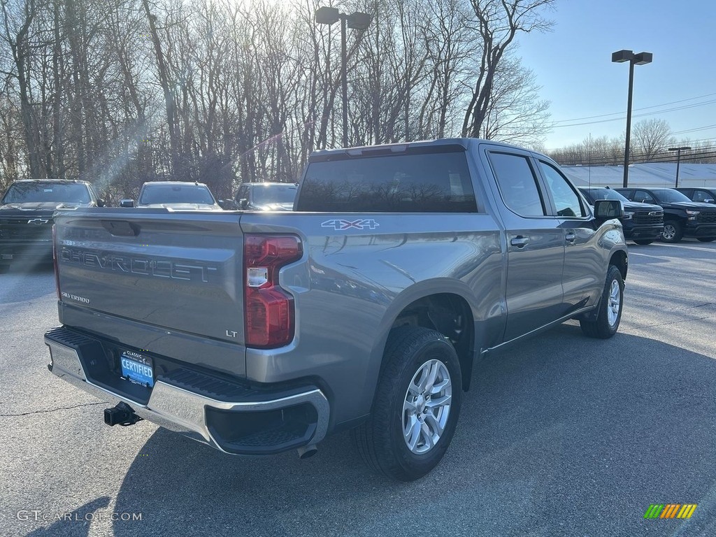 2021 Silverado 1500 LT Crew Cab 4x4 - Satin Steel Metallic / Jet Black photo #4