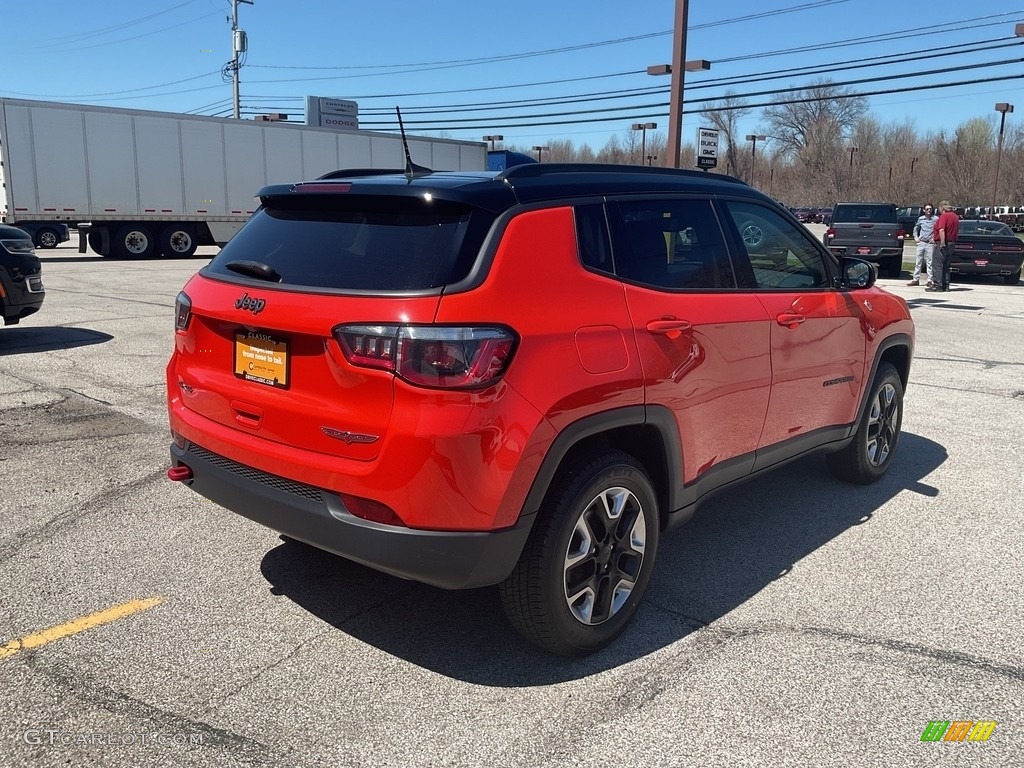 2017 Compass Trailhawk 4x4 - Spitfire Orange / Black/Ruby Red photo #8