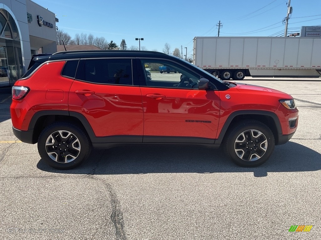 2017 Compass Trailhawk 4x4 - Spitfire Orange / Black/Ruby Red photo #9