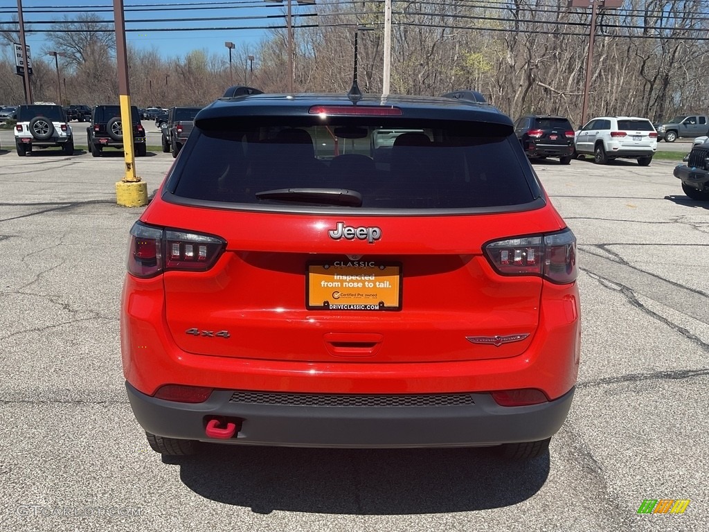 2017 Compass Trailhawk 4x4 - Spitfire Orange / Black/Ruby Red photo #11