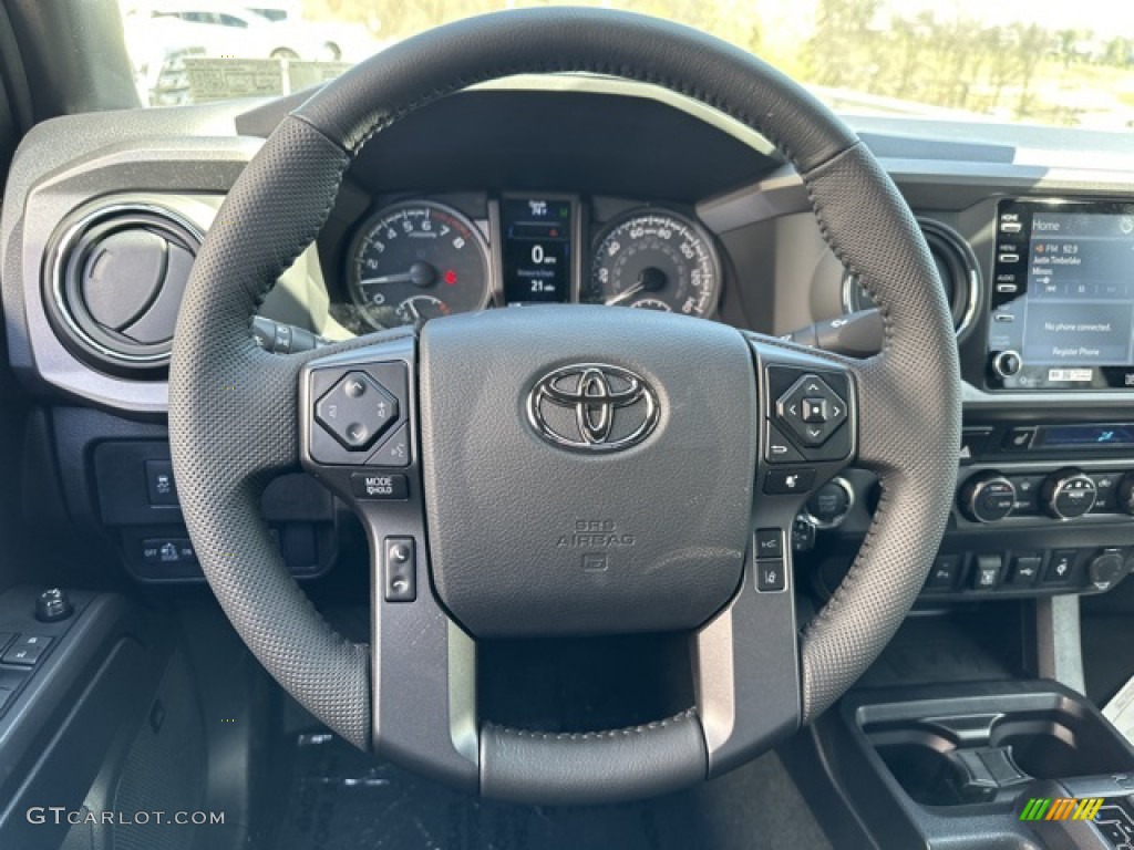 2023 Toyota Tacoma TRD Off Road Double Cab 4x4 Black Steering Wheel Photo #145929263