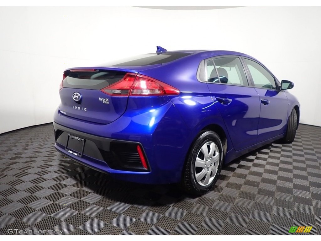 2019 Ioniq Hybrid Blue - Intense Blue / Black photo #14