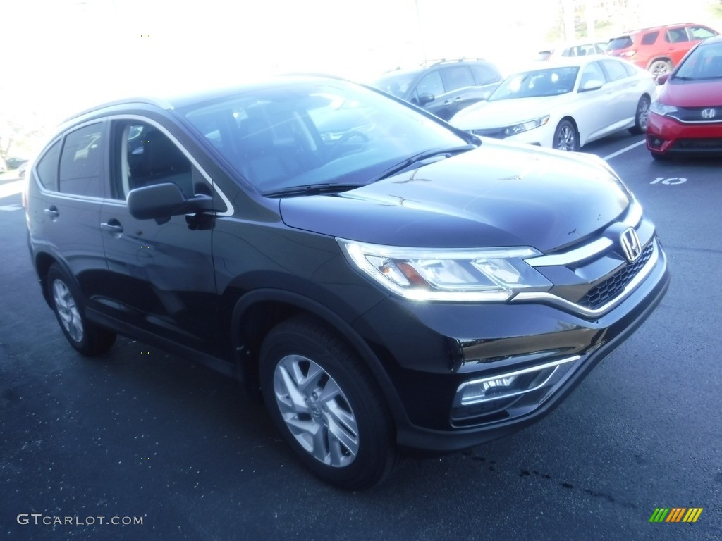 2016 CR-V EX-L AWD - Crystal Black Pearl / Black photo #4