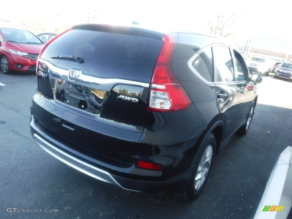 2016 CR-V EX-L AWD - Crystal Black Pearl / Black photo #5