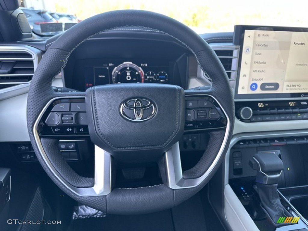 2023 Toyota Tundra Capstone CrewMax 4x4 Black/White Steering Wheel Photo #145929932