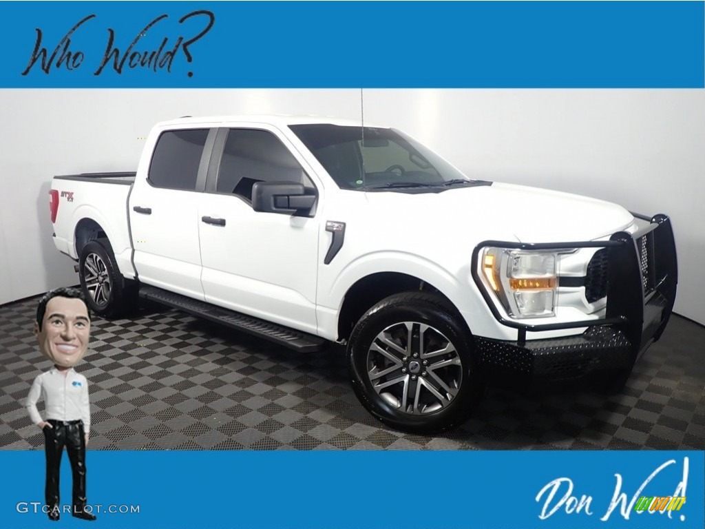 2022 F150 STX SuperCrew 4x4 - Oxford White / Black photo #1