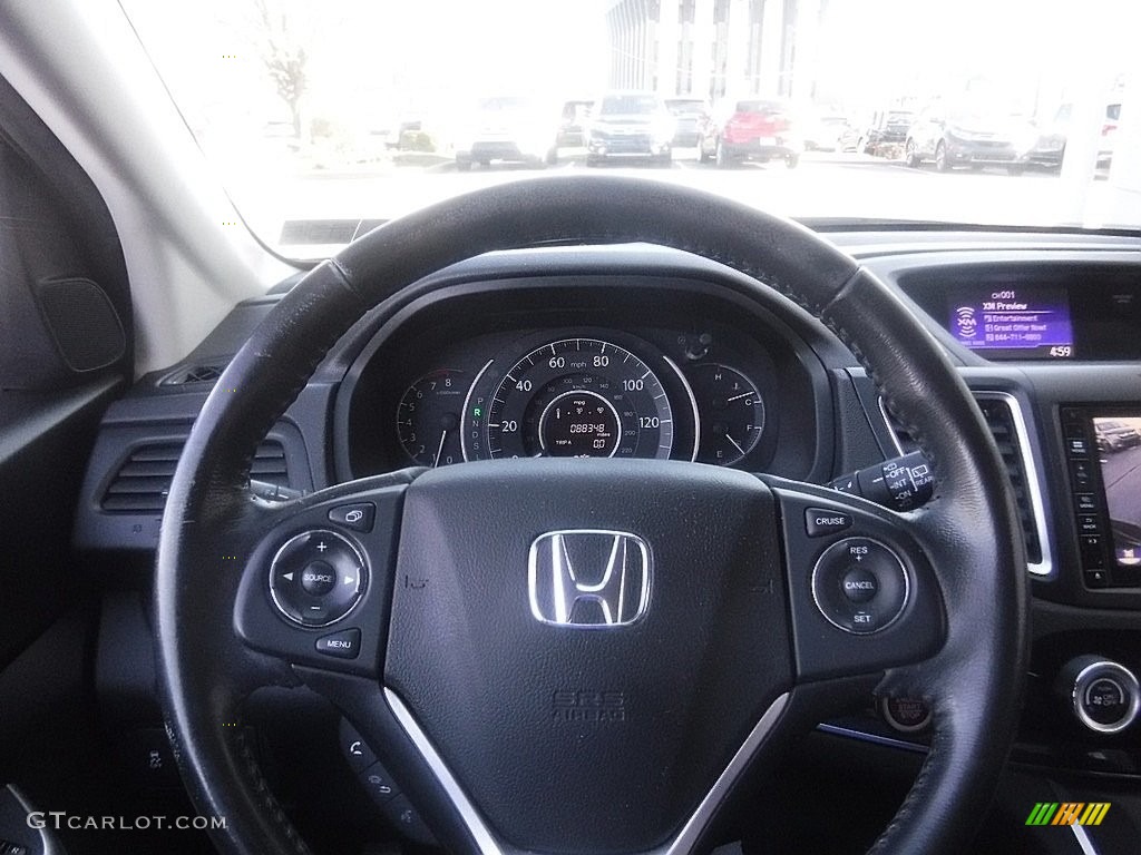 2016 CR-V EX-L AWD - Crystal Black Pearl / Black photo #31