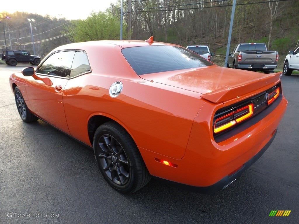 2018 Challenger GT AWD - Go Mango / Black photo #5