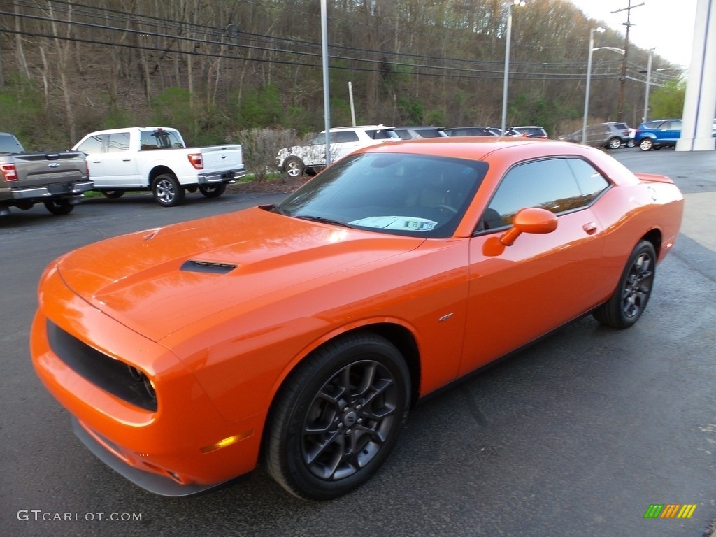 2018 Challenger GT AWD - Go Mango / Black photo #7